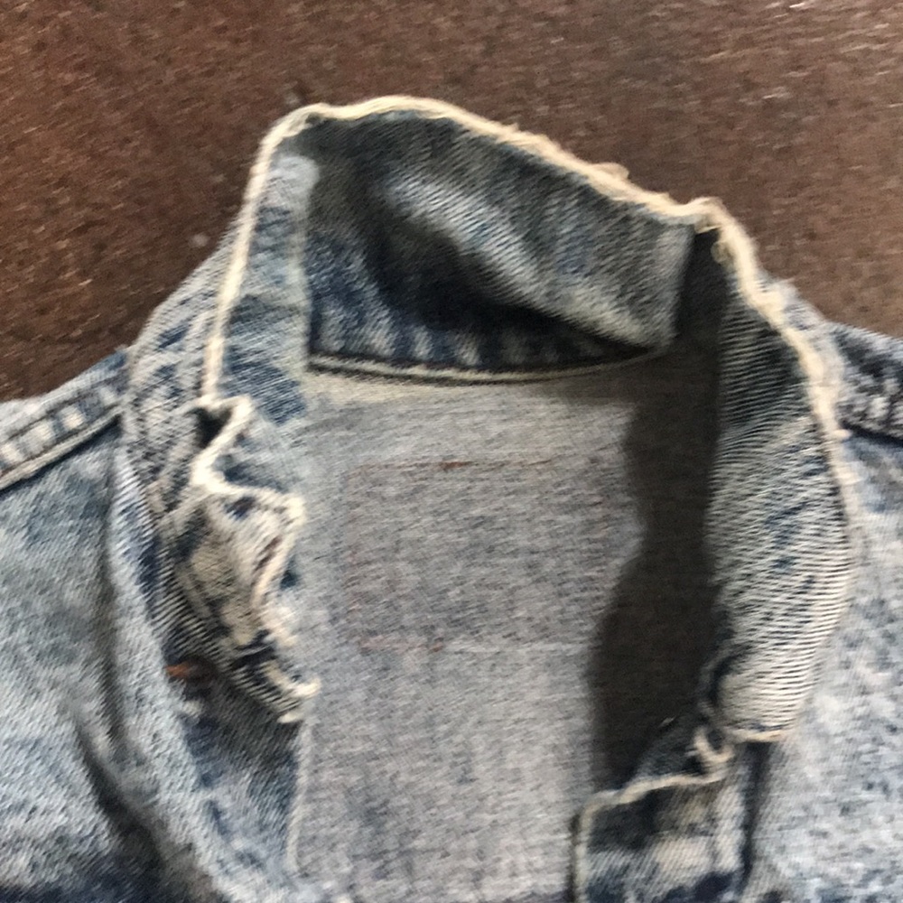 vintage orange tab Levi’s jean jacket xs - Picture 7 of 8